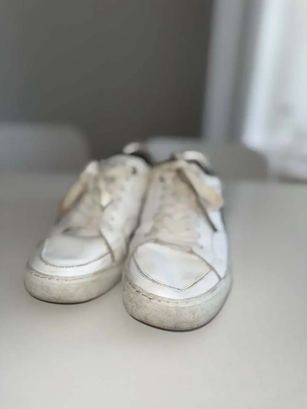 Zadig & Voltaire ZV1747 Amour White Leather Sneakers Size 38 - Picture 3 of 9